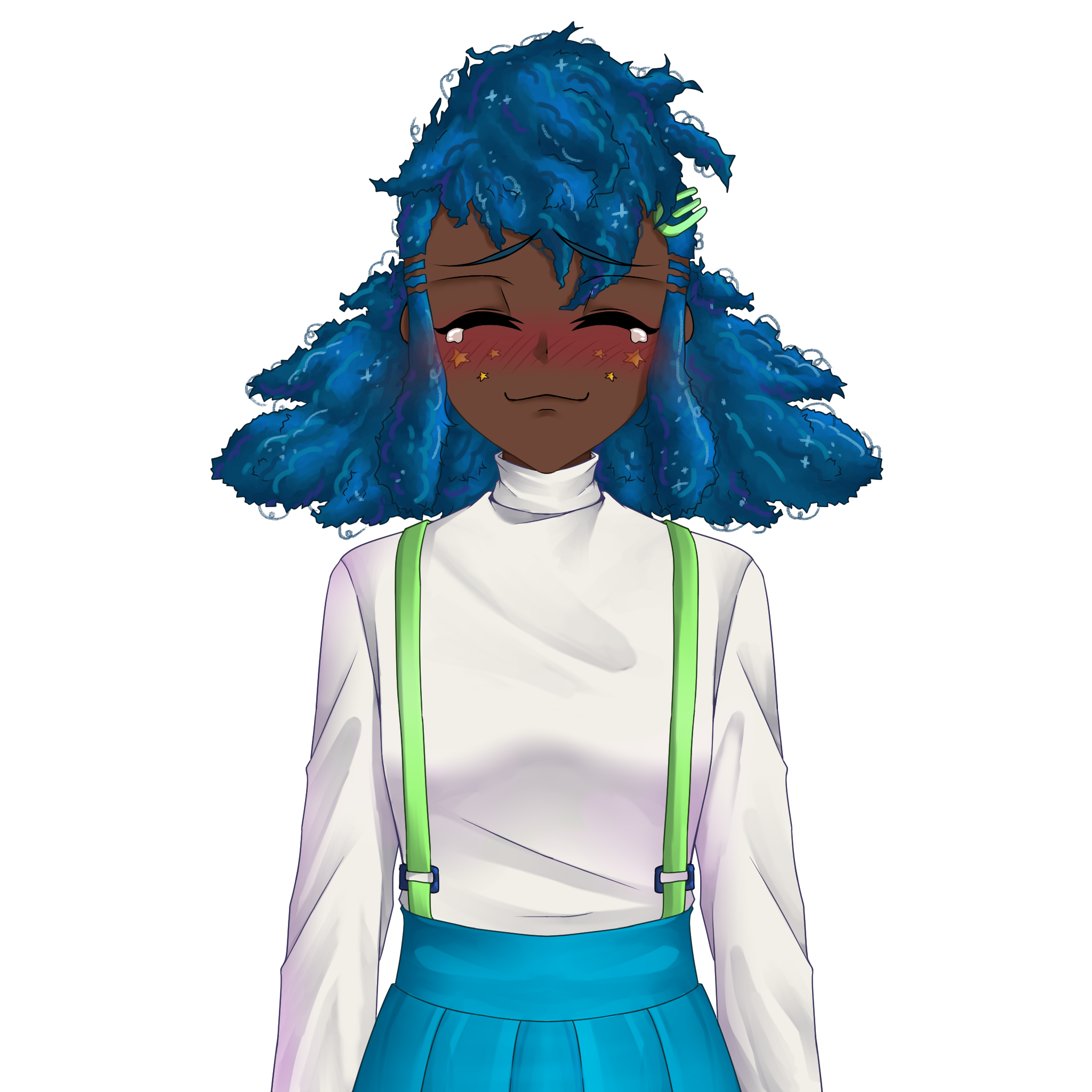 Friendly Chan Closed Eyes Crying and Blushing image